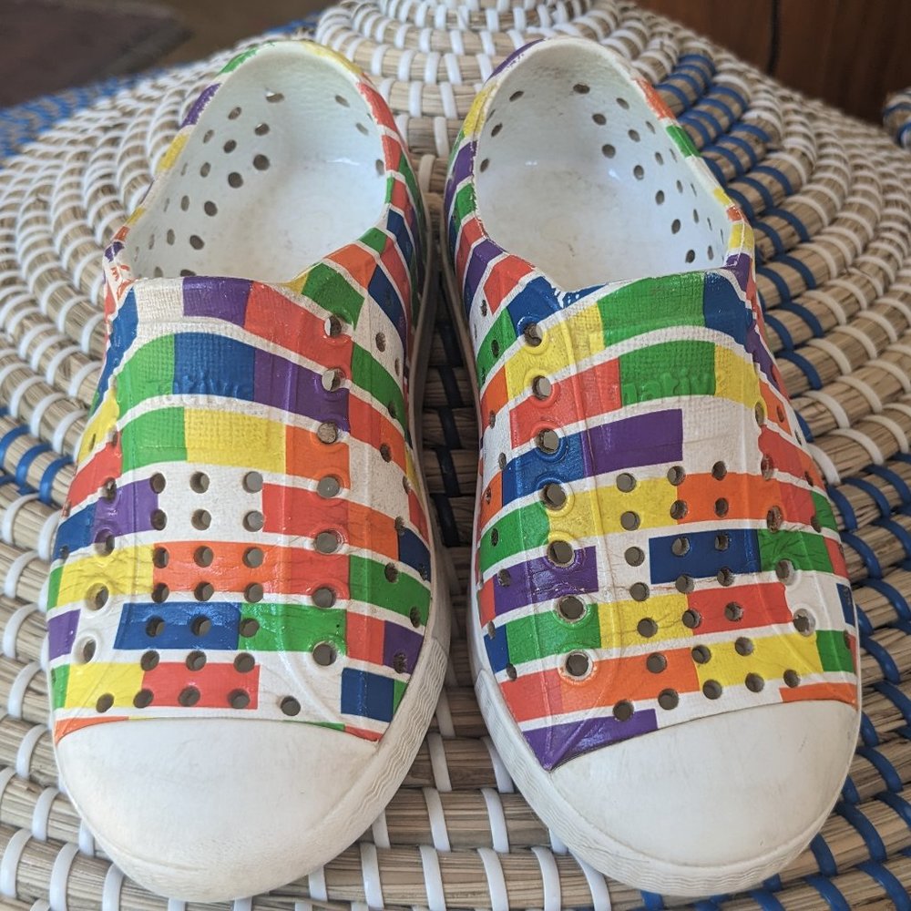 Native shoes C8 - multicolor/white